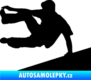Samolepka Parkour 001 levá černá