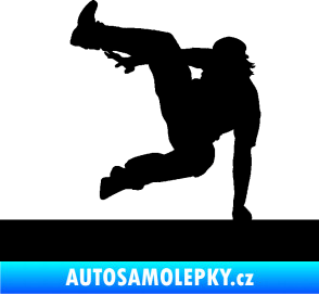 Samolepka Parkour 002 levá černá
