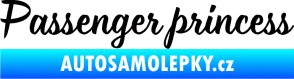 Samolepka Passenger Princess 001 nápis černá
