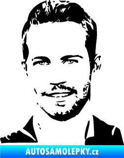 Samolepka Paul Walker 001 levá černá