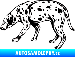 Samolepka Pes 001 levá Dalmatin černá