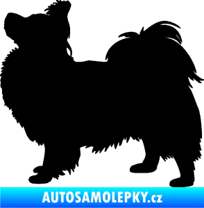 Samolepka Pes 149 levá papillon černá