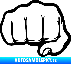 Samolepka Pěst 002 levá černá