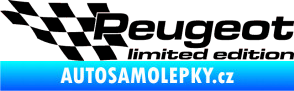 Samolepka Peugeot limited edition levá černá