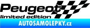 Samolepka Peugeot limited edition pravá černá