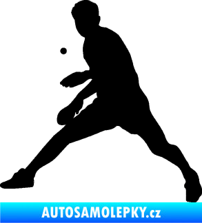Samolepka Ping pong 002 levá černá