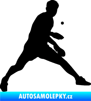 Samolepka Ping pong 002 pravá černá