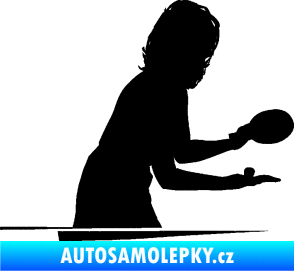 Samolepka Ping pong 005 pravá černá