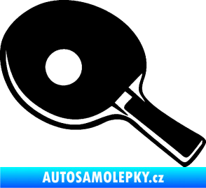 Samolepka Ping pong pálka levá černá
