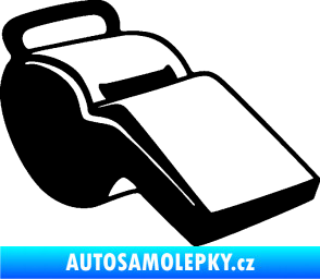 Samolepka Píšťalka 001 pravá černá