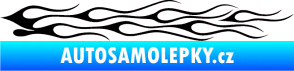 Samolepka Plameny 005 černá