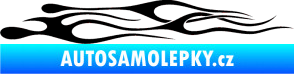 Samolepka Plameny 015 černá