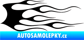 Samolepka Plameny 018 černá