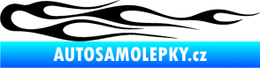 Samolepka Plameny 024 černá