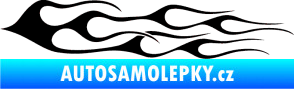 Samolepka Plameny 028 černá