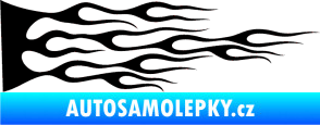 Samolepka Plameny 030 černá