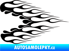 Samolepka Plameny 078 černá
