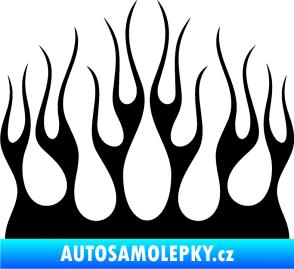 Samolepka Plameny 084 černá