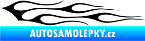 Samolepka Plameny 100 černá