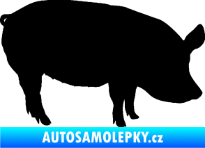 Samolepka Prase 001 pravá černá
