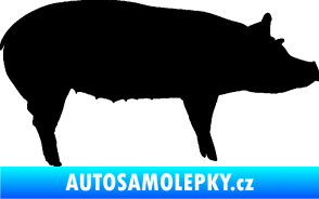 Samolepka Prase 002 pravá černá