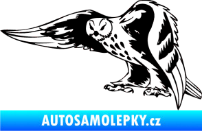 Samolepka Predators 094 levá sova černá