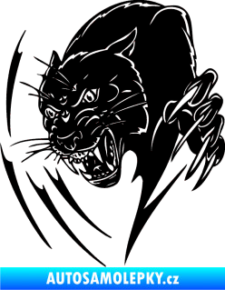 Samolepka Predators 111 levá puma černá