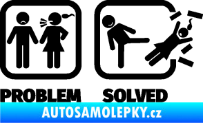 Samolepka Problem? Solved 001 černá
