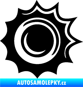 Samolepka Průstřel 003 levá černá
