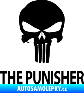 Samolepka Punisher 002 s nápisem černá