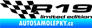 Samolepka R19 limited edition levá černá