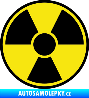 Samolepka Radioactive barevný černá