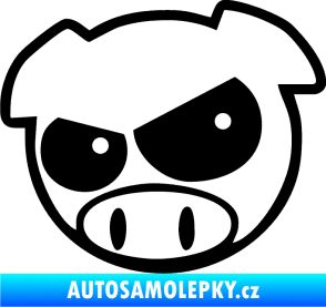 Samolepka Rally pig 002 levá černá