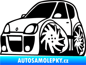 Samolepka Renault Clio sport karikatura levá černá