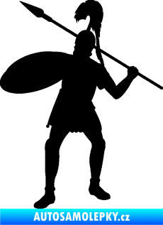 Samolepka Římský voják levá černá