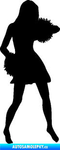 Samolepka Roztleskávačka 003 pravá černá