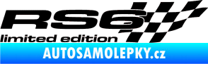 Samolepka RS6 limited edition pravá černá
