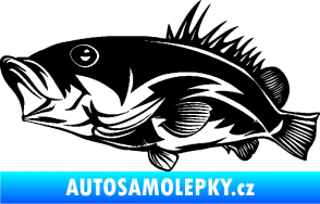 Samolepka Ryba 004 levá černá