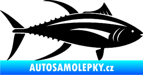 Samolepka Ryba 013 pravá tuňák černá