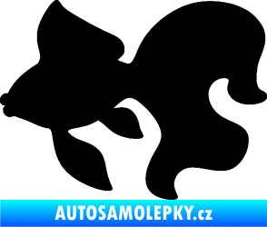 Samolepka Ryba 019 levá závojnatka černá