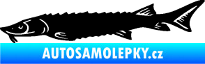 Samolepka Ryba 020 levá jeseter černá