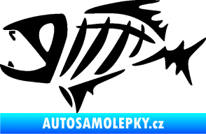Samolepka Ryba kostra  007 levá černá