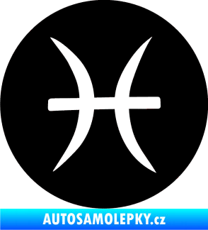 Samolepka Ryby 001 - horoskop černá