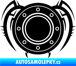 Samolepka Samolepka na víčko od nádrže 001 černá