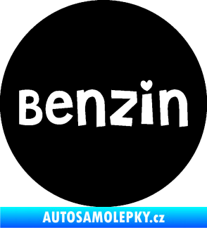 Samolepka Samolepka na víčko od nádrže 008 benzín černá