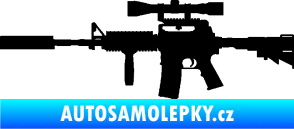 Samolepka Samopal 006 levá černá