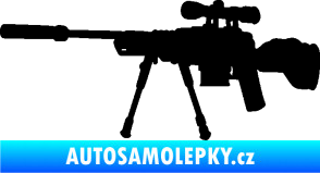Samolepka Samopal 008 levá černá