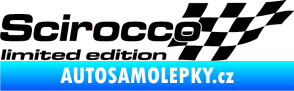 Samolepka Scirocco limited edition pravá černá