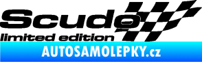 Samolepka Scudo limited edition pravá černá