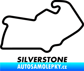 Samolepka Okruh Silverstone černá